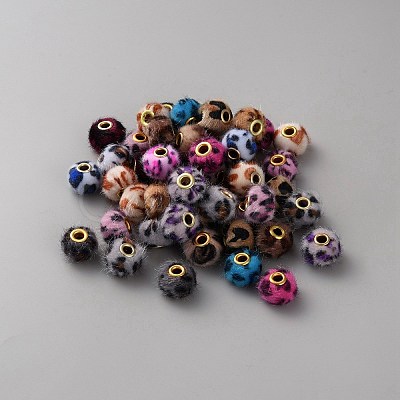 Flocking Rondelle Beads FIND-TAC0816-002-1