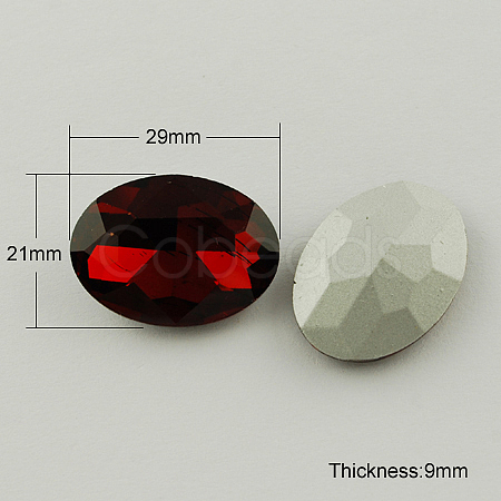Glass Pointed Back Rhinestone RGLA-Q011-29x21mm-4-1