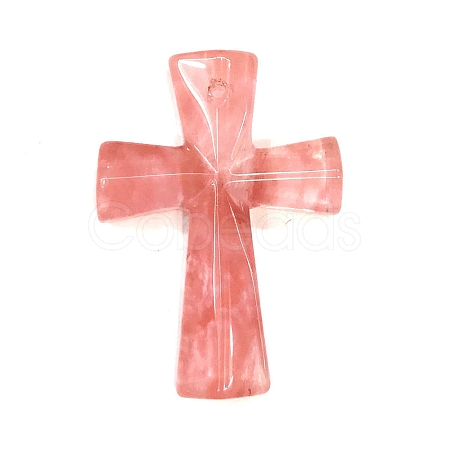 Cherry Quartz Glass Pendants LS-PW-WG35003-01-1