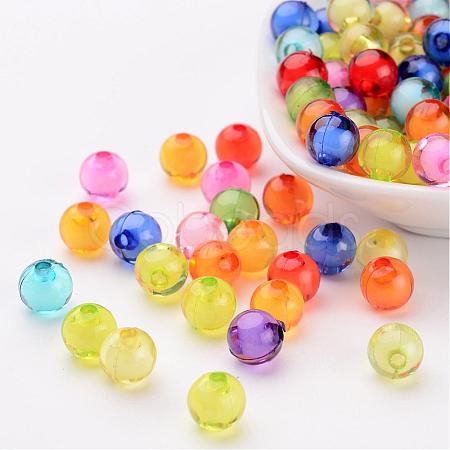 Transparent Acrylic Beads TACR-S092-8mm-M-1