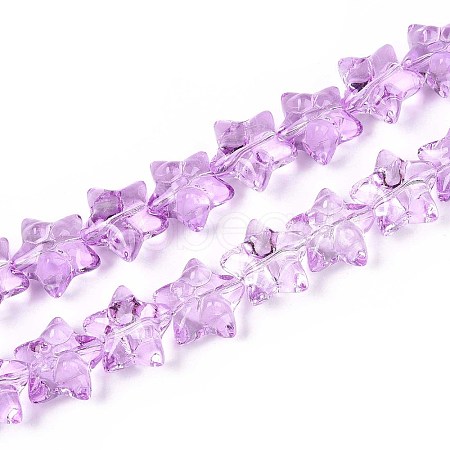 Baking Paint Glass Beads Strands DGLA-N017-01B-1
