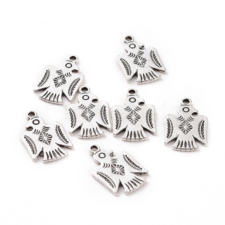 Tibetan Style Alloy Thunderbird Pendants FIND-E019-01AS-1