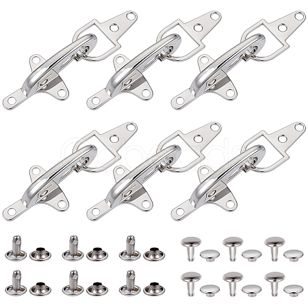 6 Bags Alloy Interlocking Clasps FIND-BC0014-27-1