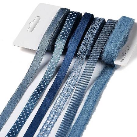 18 Yards 6 Styles Polyester Ribbon SRIB-C001-F04-1