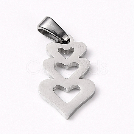 Non-Tarnish 304 Stainless Steel Pendants X-STAS-I127-018P-1