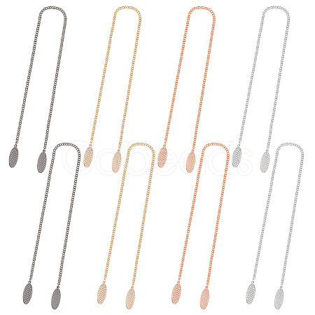 8Pcs 4 Style Alloy Napkin Clip AJEW-OC0004-44-1