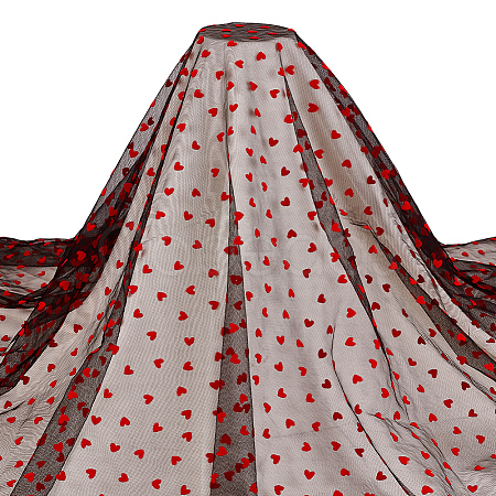 Polyester Mesh Lace Fabric DIY-WH0504-330D-1