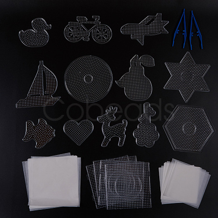 ABC Plastic Pegboards used for 5x5mm DIY Fuse Beads DIY-X0293-99-1