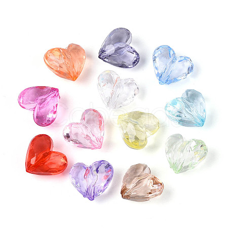 Transparent Acrylic Beads X-OACR-N150-38-1