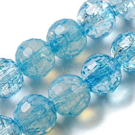 Baking Paint Glass Bead Strands GLAA-G116-02D-1