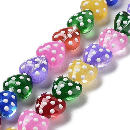 Transparent Glass Beads Strands GLAA-P057-C08-1