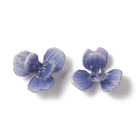 Opaque Resin Bead Caps RESI-L035-12-1