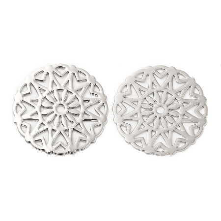 Long-Lasting Plated Brass Filigree Joiners KK-K336-13P-1