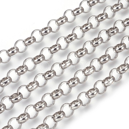 Tarnish Resistant 304 Stainless Steel Rolo Chains CHS-L017-18J-1