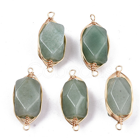 Natural Green Aventurine Links/Connectors G-T131-100A-1