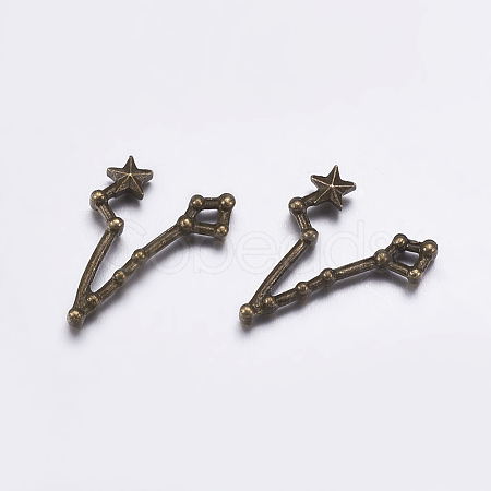 Alloy Cabochons PALLOY-L204-12AB-1