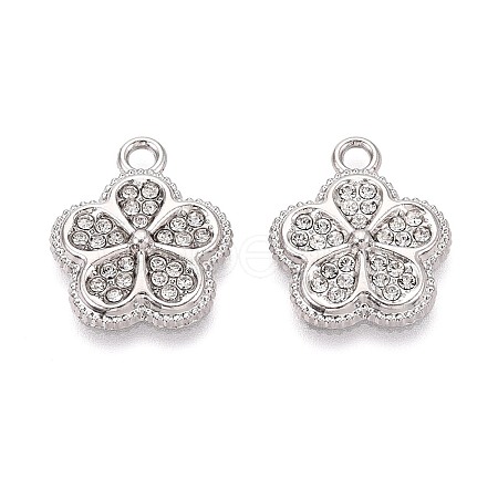Alloy & Crystal Rhinestone Pendants PALLOY-T095-03P-1