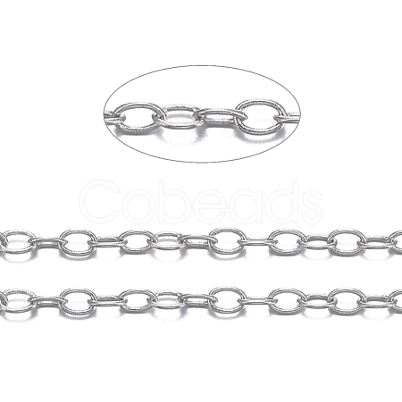 Brass Cable Chains CHC-034Y-P-NF-1