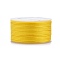 Polyester Braided Cords, for Jewelry Making Beading Crafting, Gold, 2mm, about 21.87 yards(20m)/roll