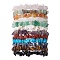 12Pcs 12 Styles Constellations Mixed Gemstone Chip Beaded Stretch Bracelets Sets, Stackable Bracelets for Men and Women, Inner Diameter: 2~2-1/8 inch(5~5.5cm), 1pc/style