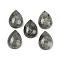 Natural Labradorite Cabochons, Teardrop, 20~20.5x15~15.5x6.5~7mm