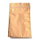 Plastic Zip Lock Bag, Storage Bags, Self Seal Bag, Top Seal, with Window and Hang Hole, Rectangle, Gold, 22x12x0.2cm, Unilateral Thickness: 3.1 Mil(0.08mm)