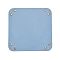 PVC Leather Storage Tray Box with Snap Button, for Key, Phone, Coin, Wallet, Watches, Square, Light Steel Blue, 250x250x1.5mm