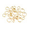 Iron Split Rings, Double Loops Jump Rings, Golden, 4~10x1.4mm, Inner Diameter: 3.3~8.6mm, about 5316pcs/500g