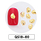 Alloy Cabochons, Nail Art Decoration Accessories, Golden, 5x3.8mm, about 1000pcs/bag