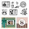 PVC Plastic Stamps, for DIY Scrapbooking, Photo Album Decorative, Cards Making, Stamp Sheets, Drink Pattern, 16x11x0.3cm