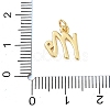 Brass Micro Pave Clear Cubic Zirconia Charms KK-D289-66G-M-3