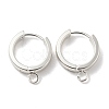 201 Stainless Steel Huggie Hoop Earrings Findings STAS-A167-01T-S-1