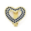 Brass Micro Pave Cubic Zirconia Slide Charms KK-D317-120G-1