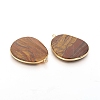 Natural Tiger Eye Pendants G-E526-09H-4