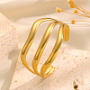 Hollow 304 Stainless Steel Cuff Bangles WGBC60A-03-1