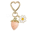 Acrylic Strawberry Pendant Decoration HJEW-SW00120-04-13