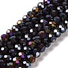 Baking Electroplate Glass Beads Strands DGLA-A039-J8mm-B20-1