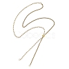 Adjustable 304 Stainless Steel Slider Chains Lariat Necklaces Makings AJEW-JB01664-01-2