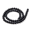 Dyed & Heated Natural Black Agate Bead Strands X-G-H056-6mm-2