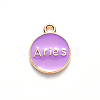 Alloy Enamel Pendants ENAM-S124-01A-01A-3