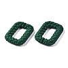 Spray Painted CCB Plastic Linking Rings CCB-Q091-009B-3