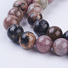 Natural Rhodonite Beads Strands G-P318-04-8mm-3