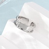 304 Stainless Steel Cuff Open Rings SA-CBACA70-01A-P-3