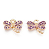 Light Gold Plated Alloy Pendants ENAM-T009-69A-RS-2