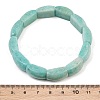 Natural Amazonite Bead Stretch Bracelets for Women Men BJEW-C097-02A-23-3