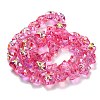 Electroplate Baking Paint Glass Beads Strands EGLA-K061-12A-AB10-2