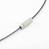 201 Stainless Steel Wire Necklace Cord X-TWIR-SW001-10-2