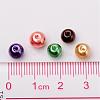 Halloween Mix Pearlized Glass Pearl Beads HY-X006-6mm-07-4