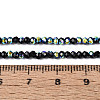 AB Color Plated Glass Rondelle Beads Strands EGLA-T029-2mm-10B-4
