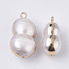 Natural Cultured Freshwater Pearl Pendants X-BSHE-N008-01B-3